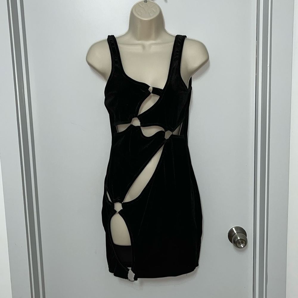 Black sexy mini dress